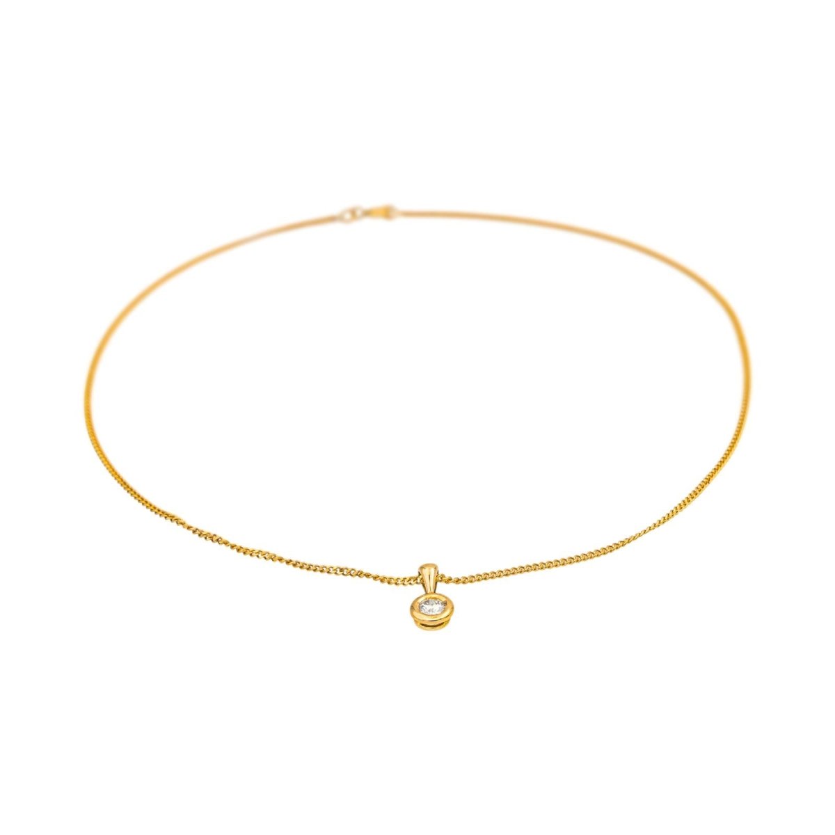 Collier Chaîne en or jaune et diamant - Castafiore