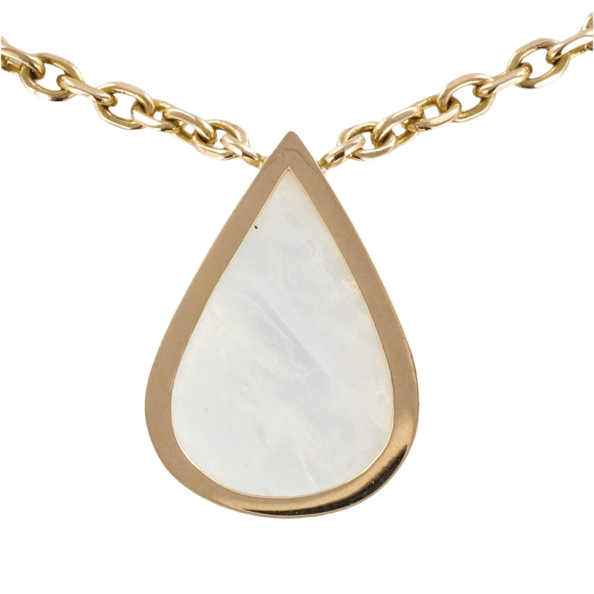 Collier Chaîne en or jaune et labradorites - Castafiore