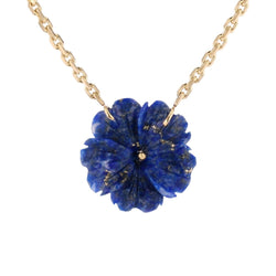 Collier Chaîne en or jaune et lapis - lazuli - Castafiore