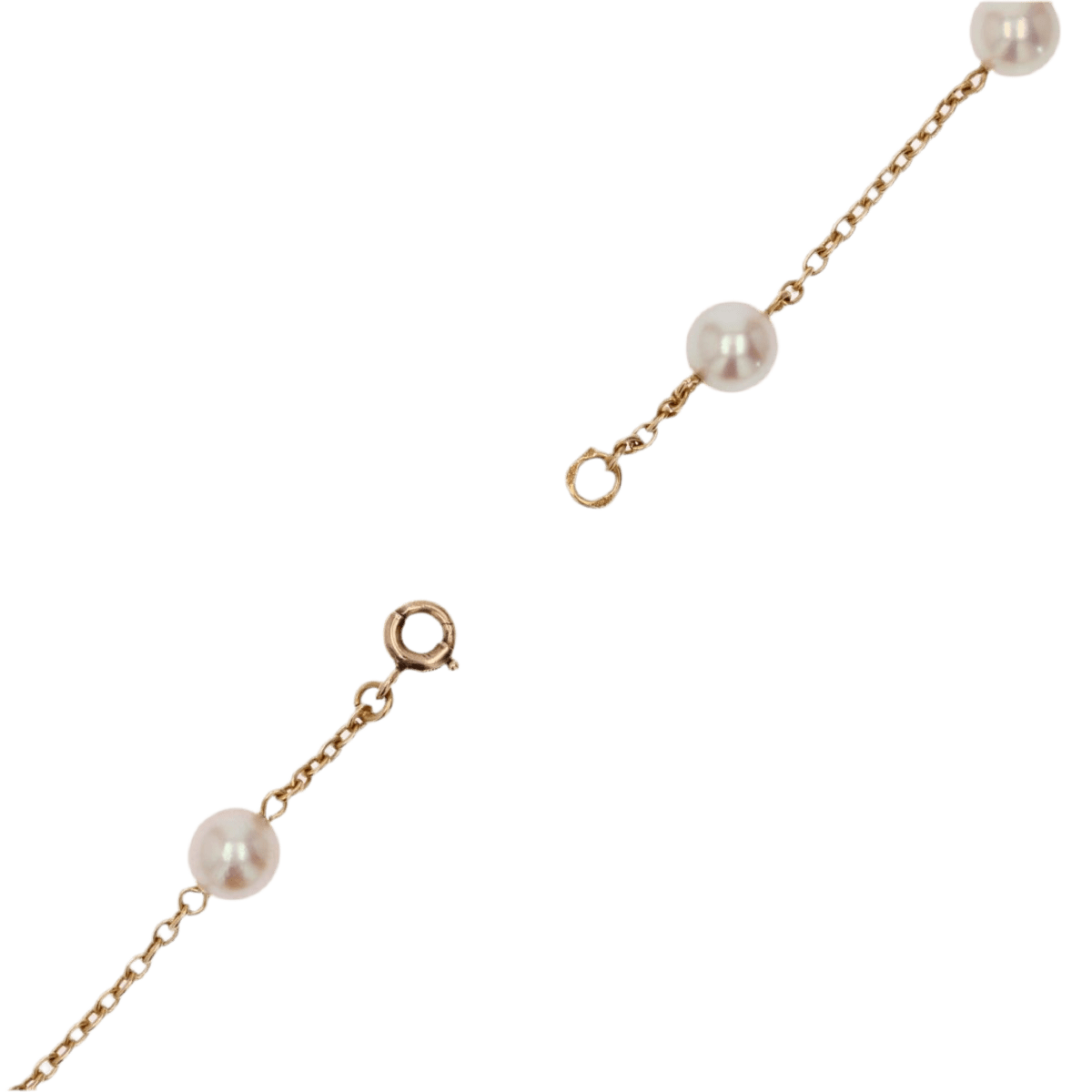 Collier Chaîne en or jaune et perles - Castafiore