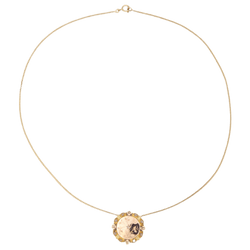 Collier Chaîne en or jaune, or rose, or vert, perles et diamant - Castafiore