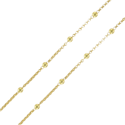 Collier Chaîne en or jaune, perles et corail - Castafiore