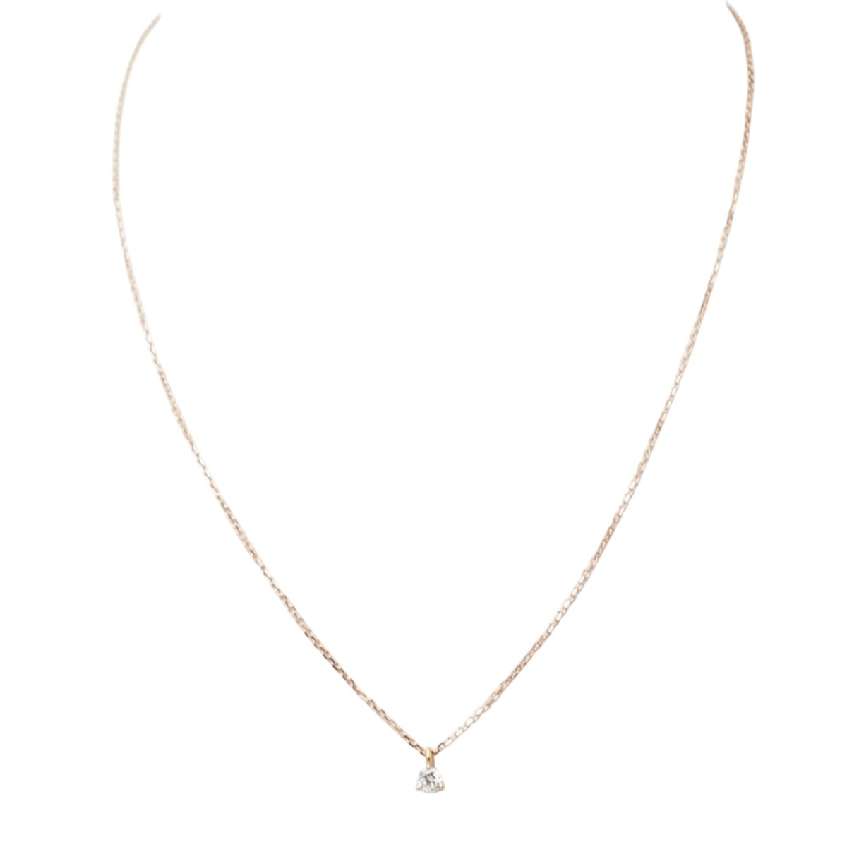 Collier Chaîne en or rose et diamant - Castafiore