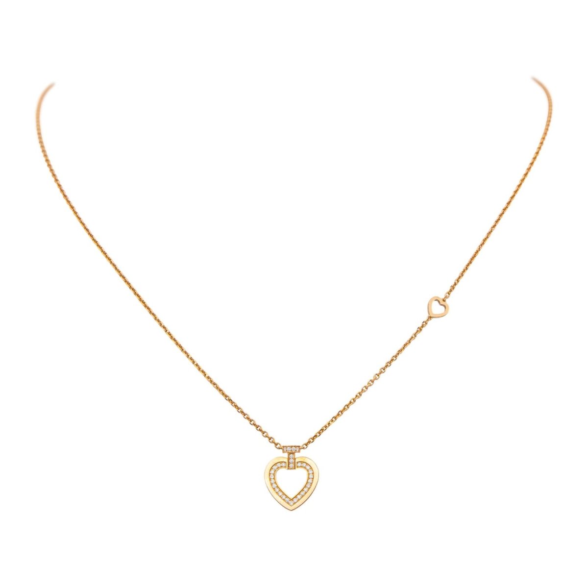 Collier Chaîne FRED "Pretty Woman" en or rose et diamants - Castafiore