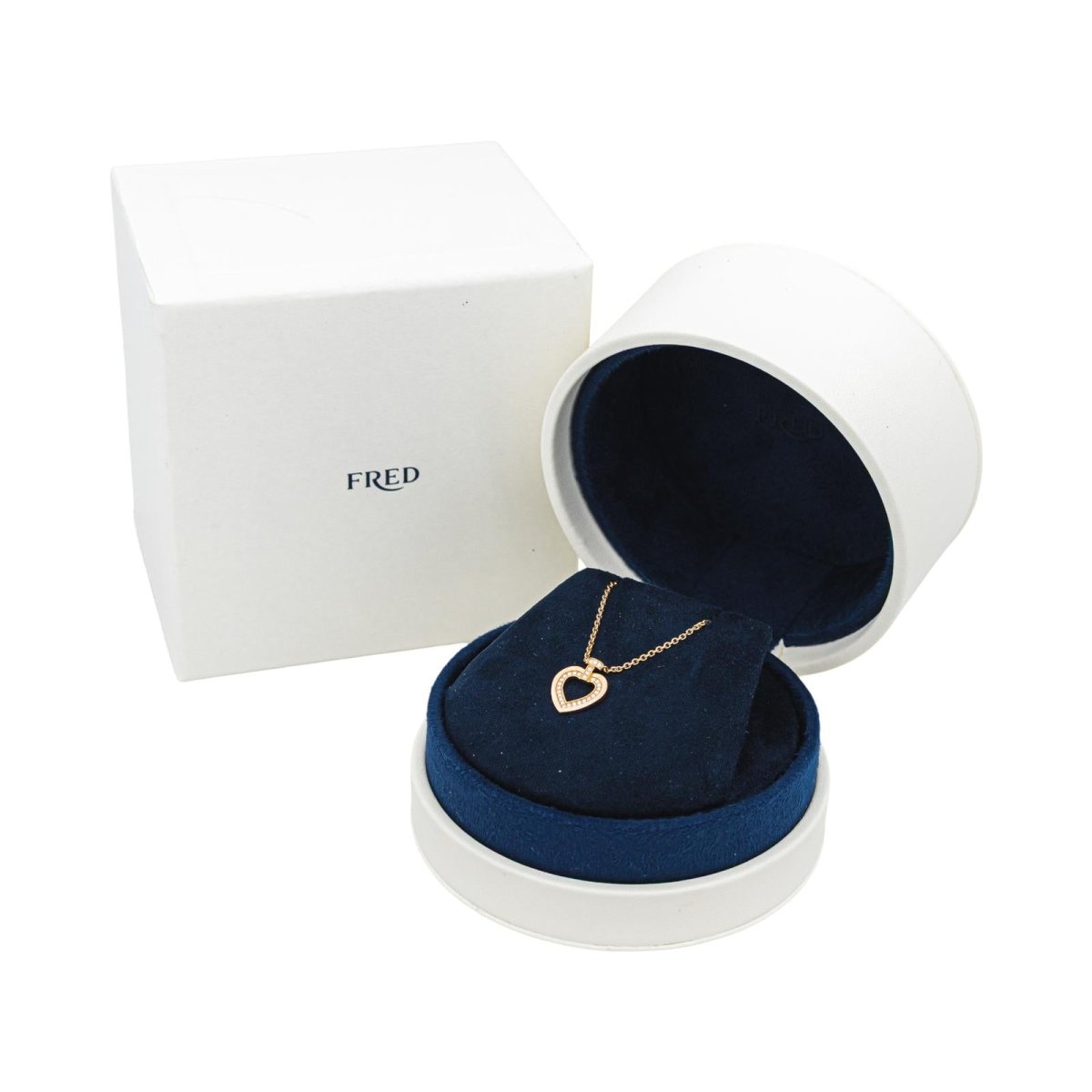 Collier Chaîne FRED "Pretty Woman" en or rose et diamants - Castafiore