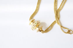 Collier Chaîne Giletière en or jaune et rose - Castafiore