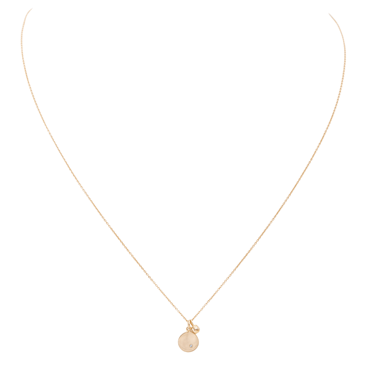 Collier Chaîne GINETTE NY "Mini Ever" en or rose et diamant - Castafiore