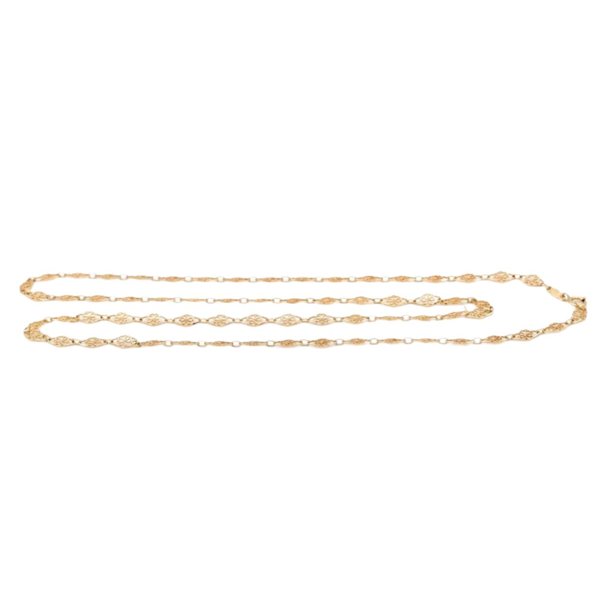 Collier Chaîne maille filigrane en or jaune - Castafiore