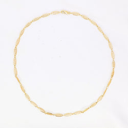 Collier chaîne maille filigrane or jaune - Castafiore