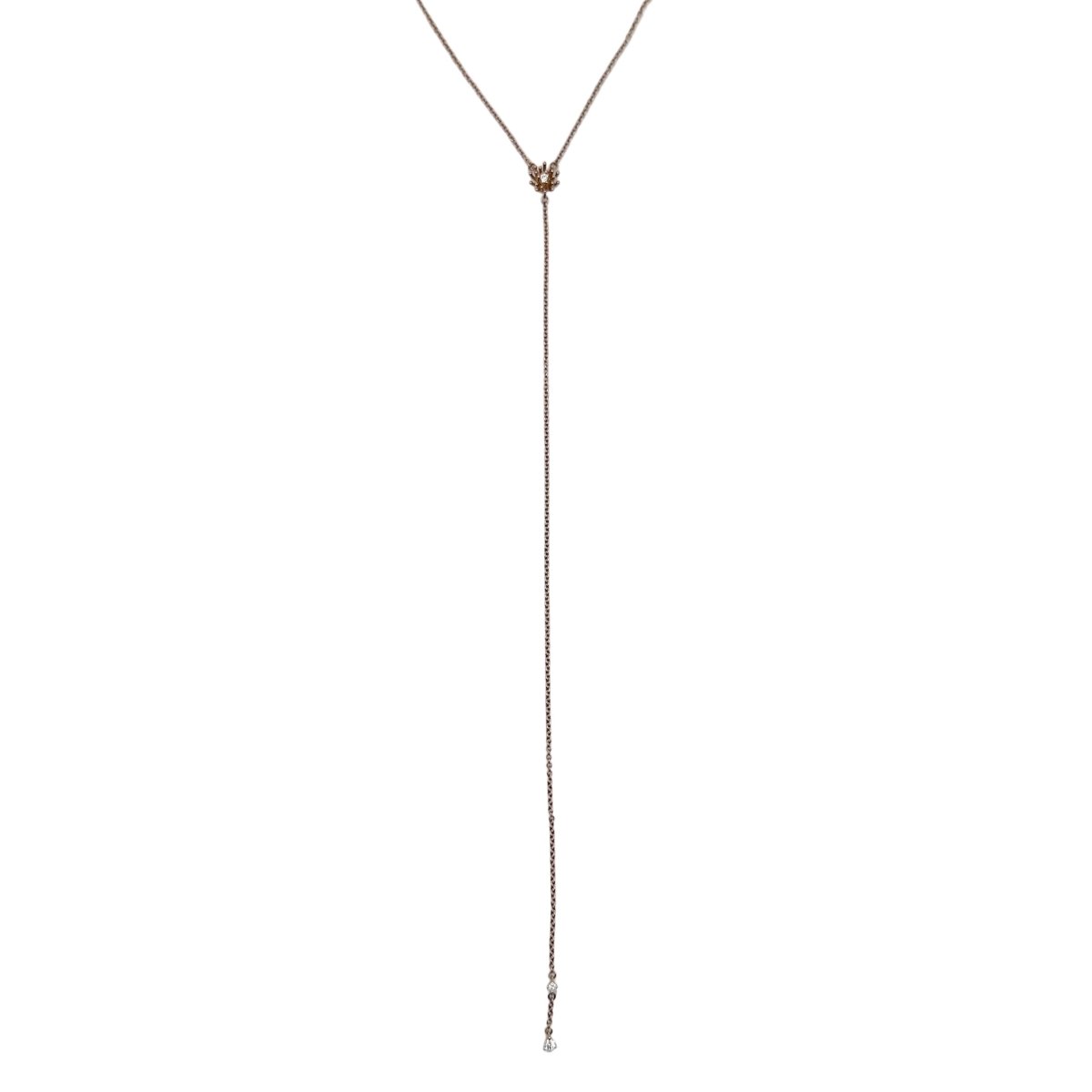 Collier Chaine MELLERIO "Le Petit Cactus Vanille" en or rose et diamants - Castafiore