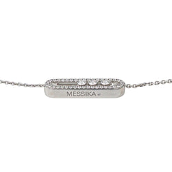 Collier Châine MESSIKA "Baby Move" en or blanc et diamants - Castafiore