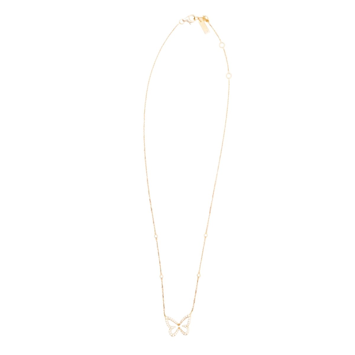 Collier Chaîne MESSIKA "Butterfly" en or rose et diamants - Castafiore