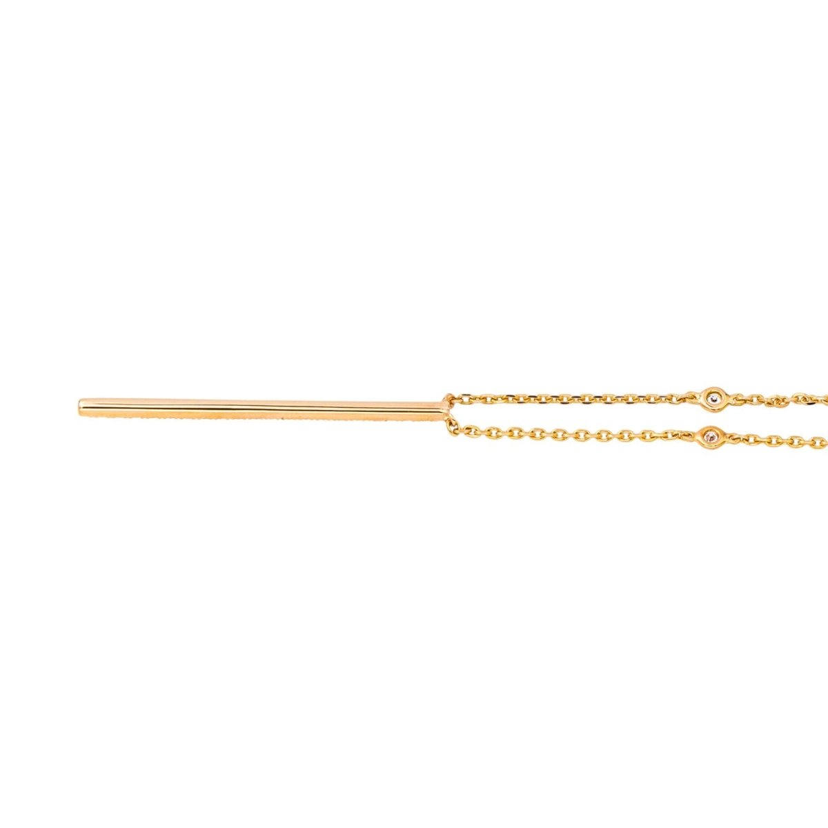 Collier Chaîne MESSIKA "Gatsby" en or rose et diamants - Castafiore