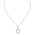 Collier Chaîne Pendentif en or blanc et diamants - Castafiore