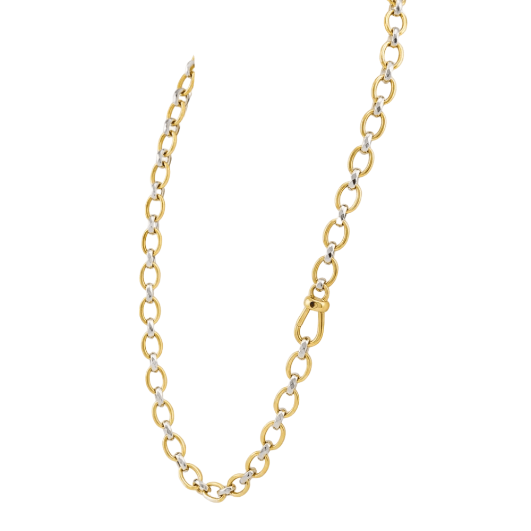 Collier Chaîne POMELLATO en or blanc et or jaune - Castafiore