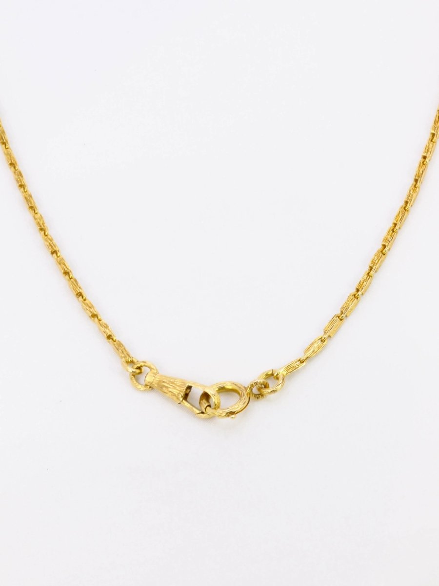 Collier chaine vintage or brossé - Castafiore
