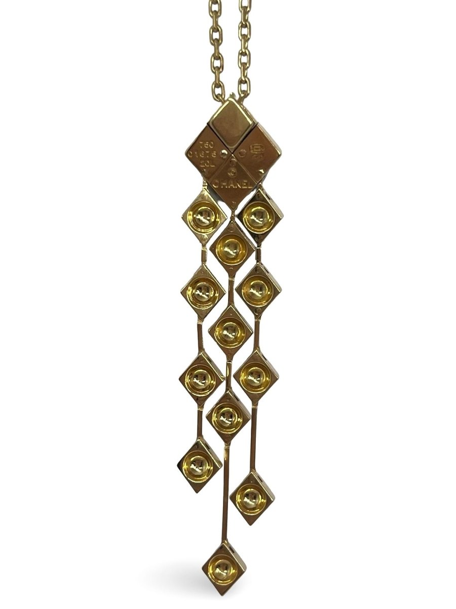 Collier CHANEL Matelassé vintage en or jaune - Castafiore