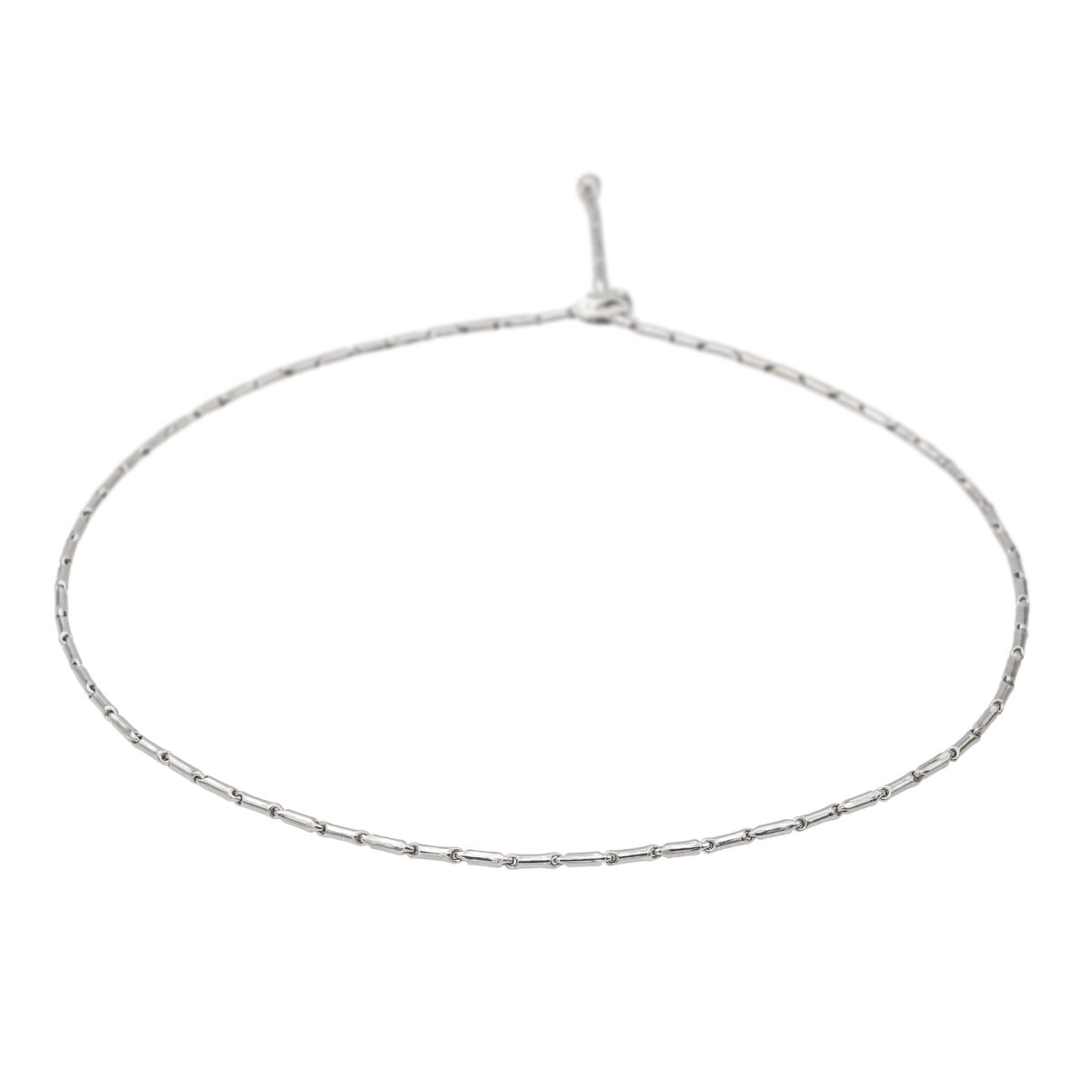 Collier CHIMENTO "Bambou" en or blanc - Castafiore