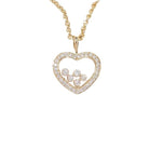 Collier Chopard Coeur Happy Diamonds en or jaune - Castafiore