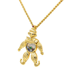 Collier CHOPARD "Happy Clown" en or jaune et diamant - Castafiore