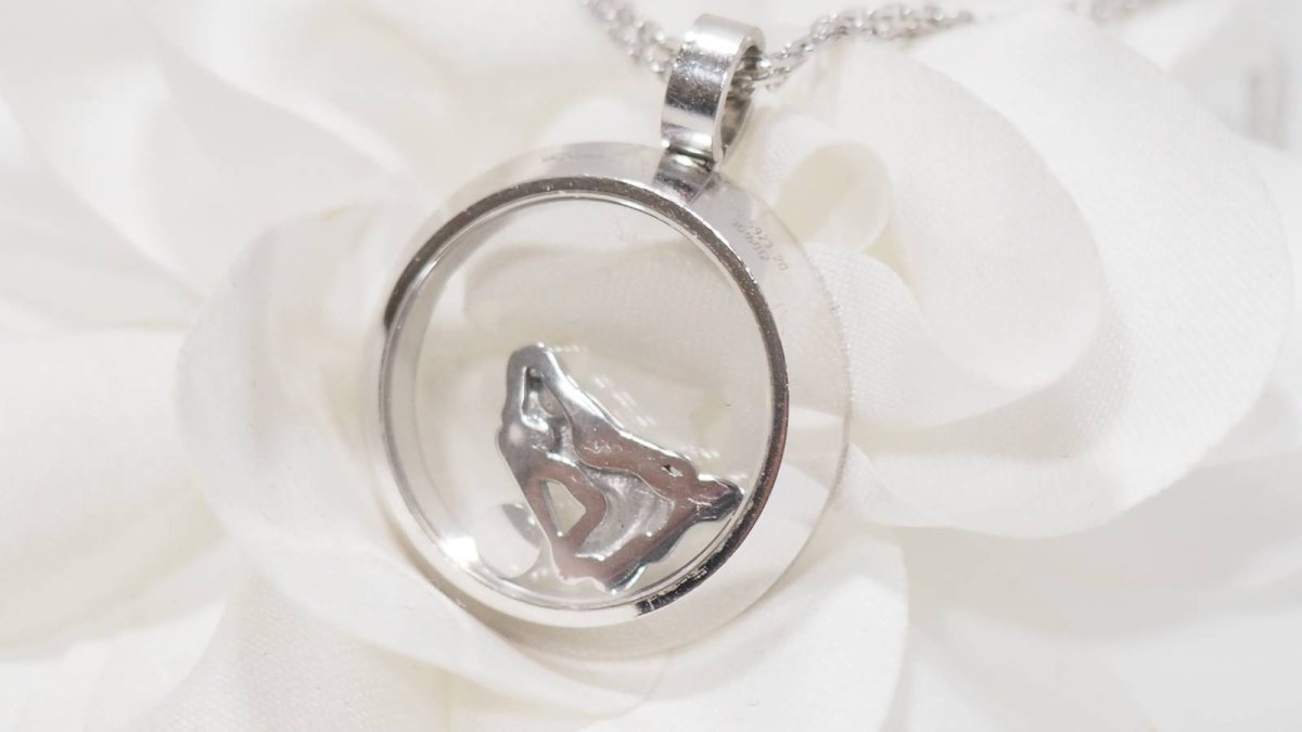 Collier Chopard "happy Diamonds" en or blanc et diamants - Castafiore