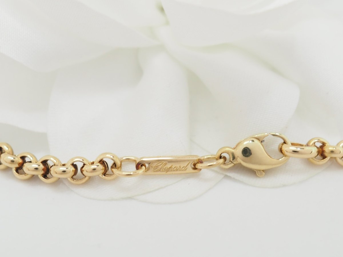 Collier Chopard Happy Diamonds en or jaune et diamant - Castafiore