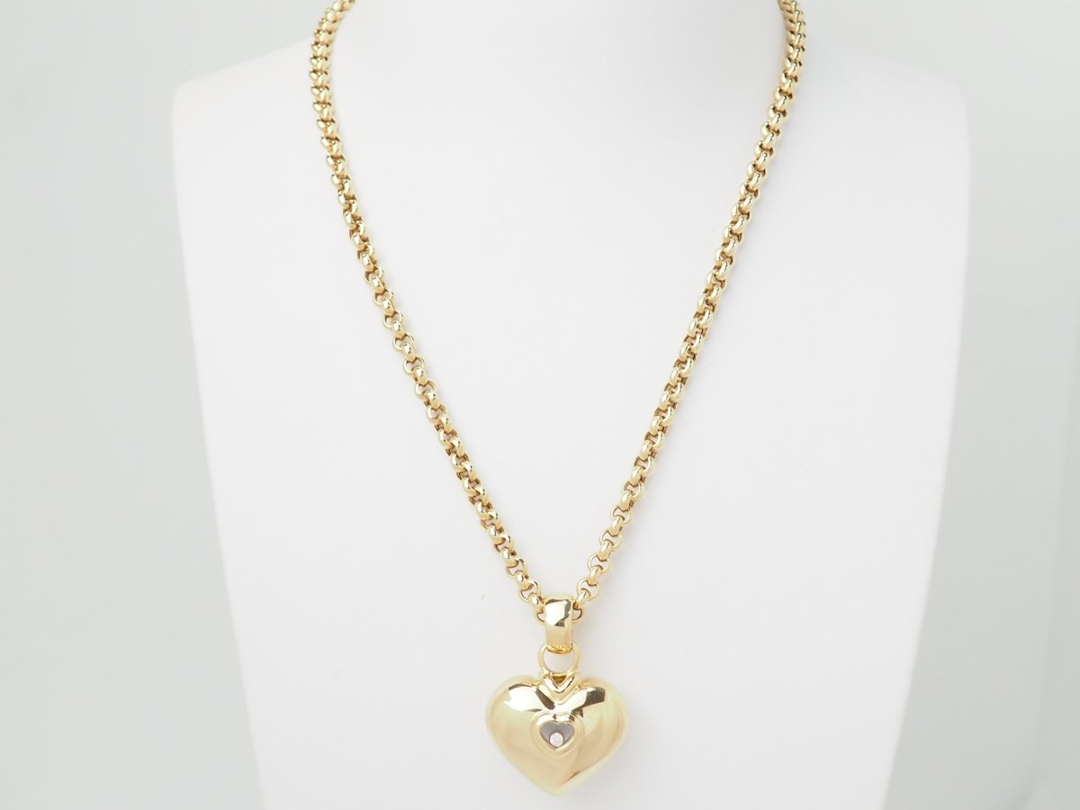 Collier Chopard Happy Diamonds en or jaune et diamant - Castafiore
