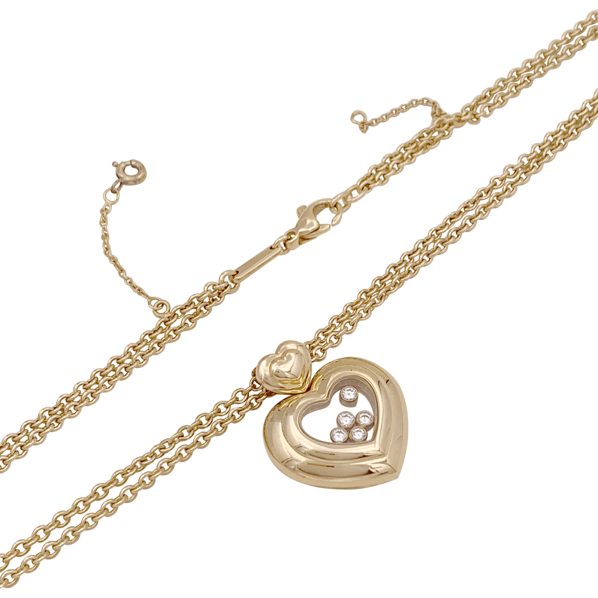 Collier CHOPARD "Happy Diamonds" en or jaune et diamants - Castafiore