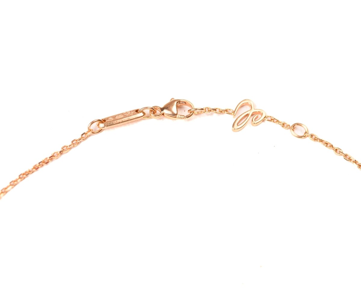 Collier CHOPARD Ice cube maille forçat en or rose - Castafiore