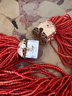 Collier Corail Torsadé Or Jaune 18 Carats - Castafiore