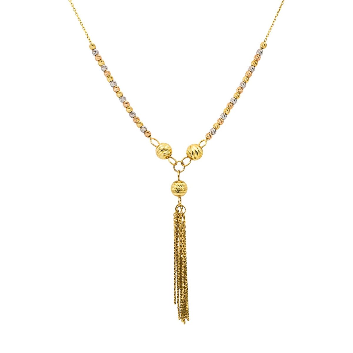 Collier Cravate en or jaune, or blanc et or rose - Castafiore