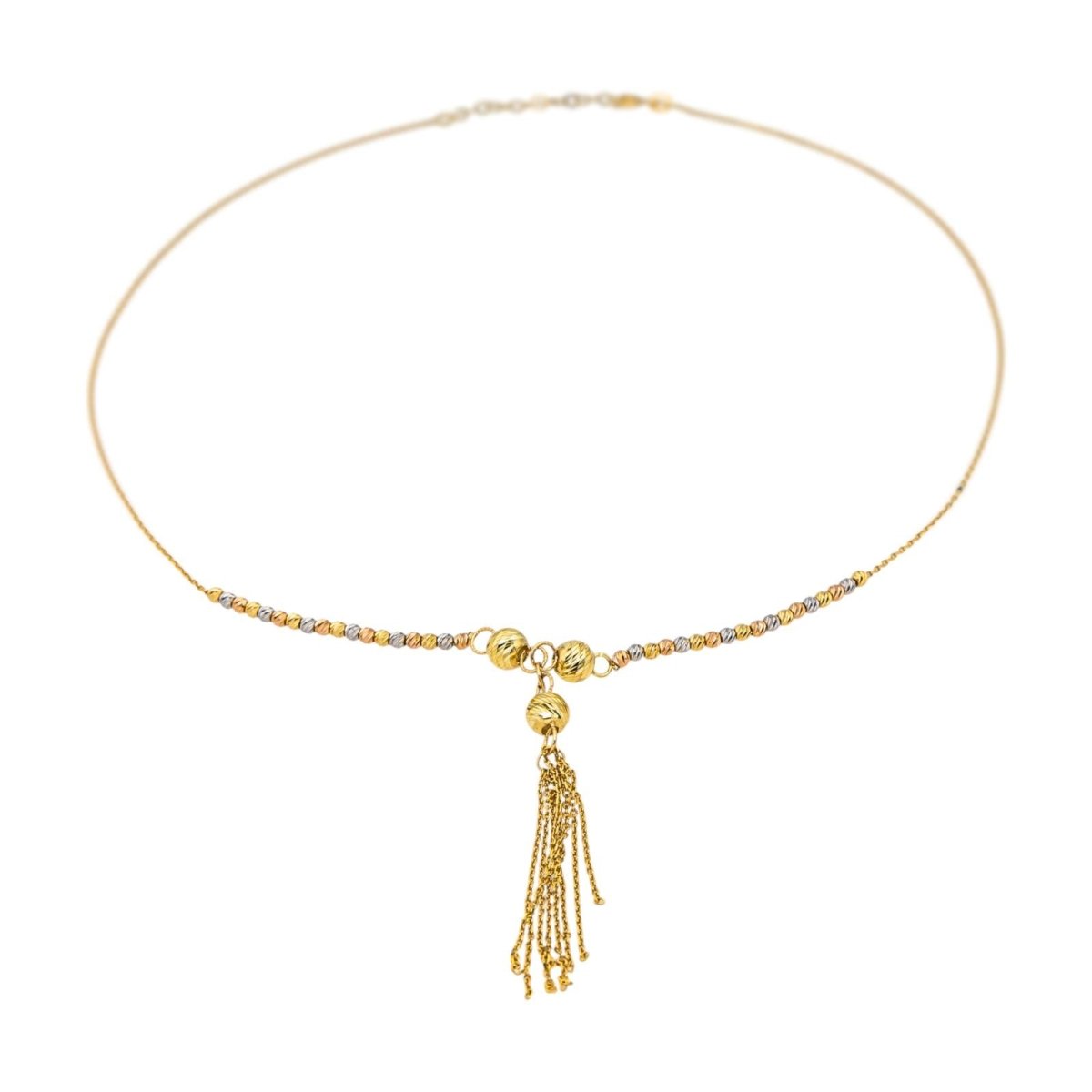 Collier Cravate en or jaune, or blanc et or rose - Castafiore