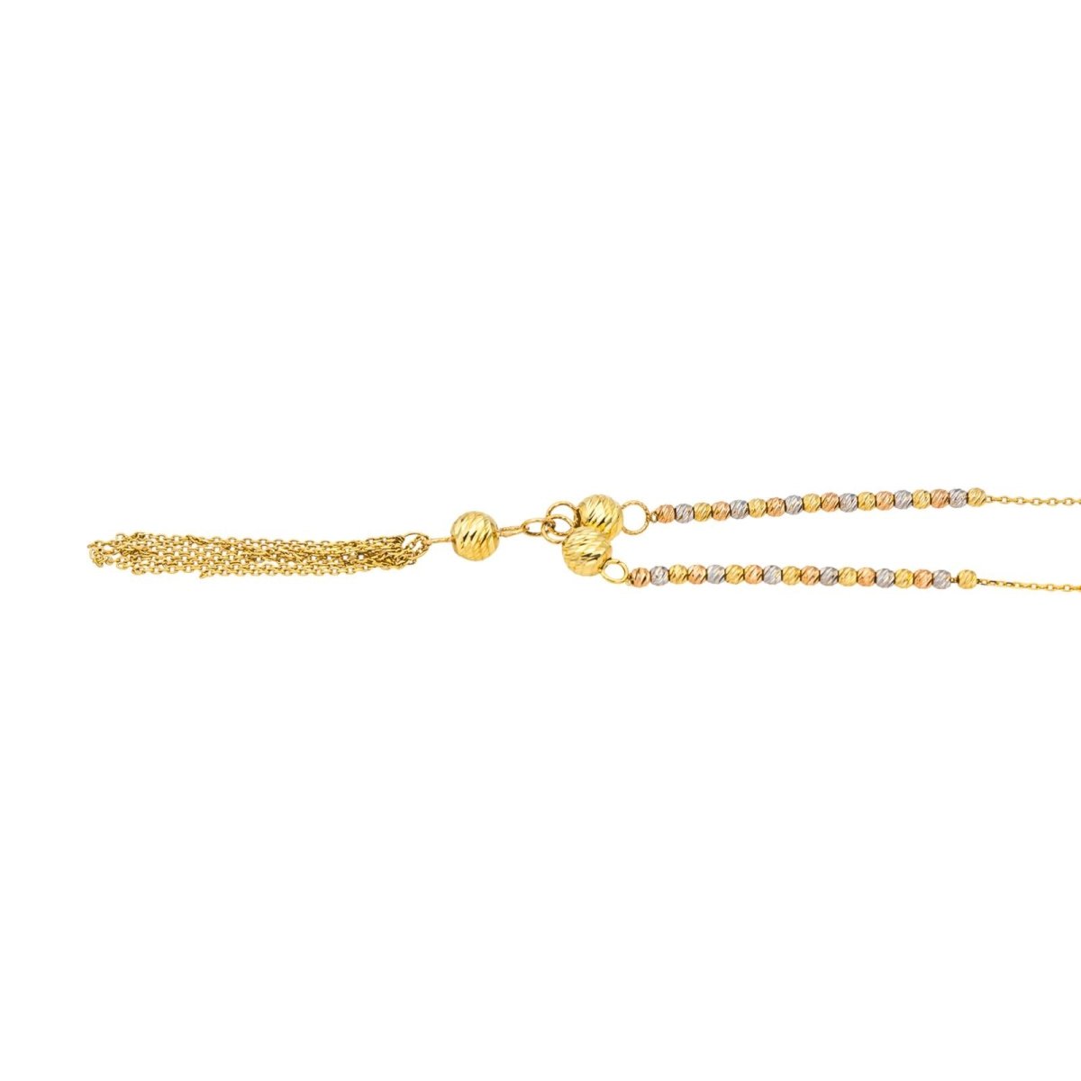 Collier Cravate en or jaune, or blanc et or rose - Castafiore