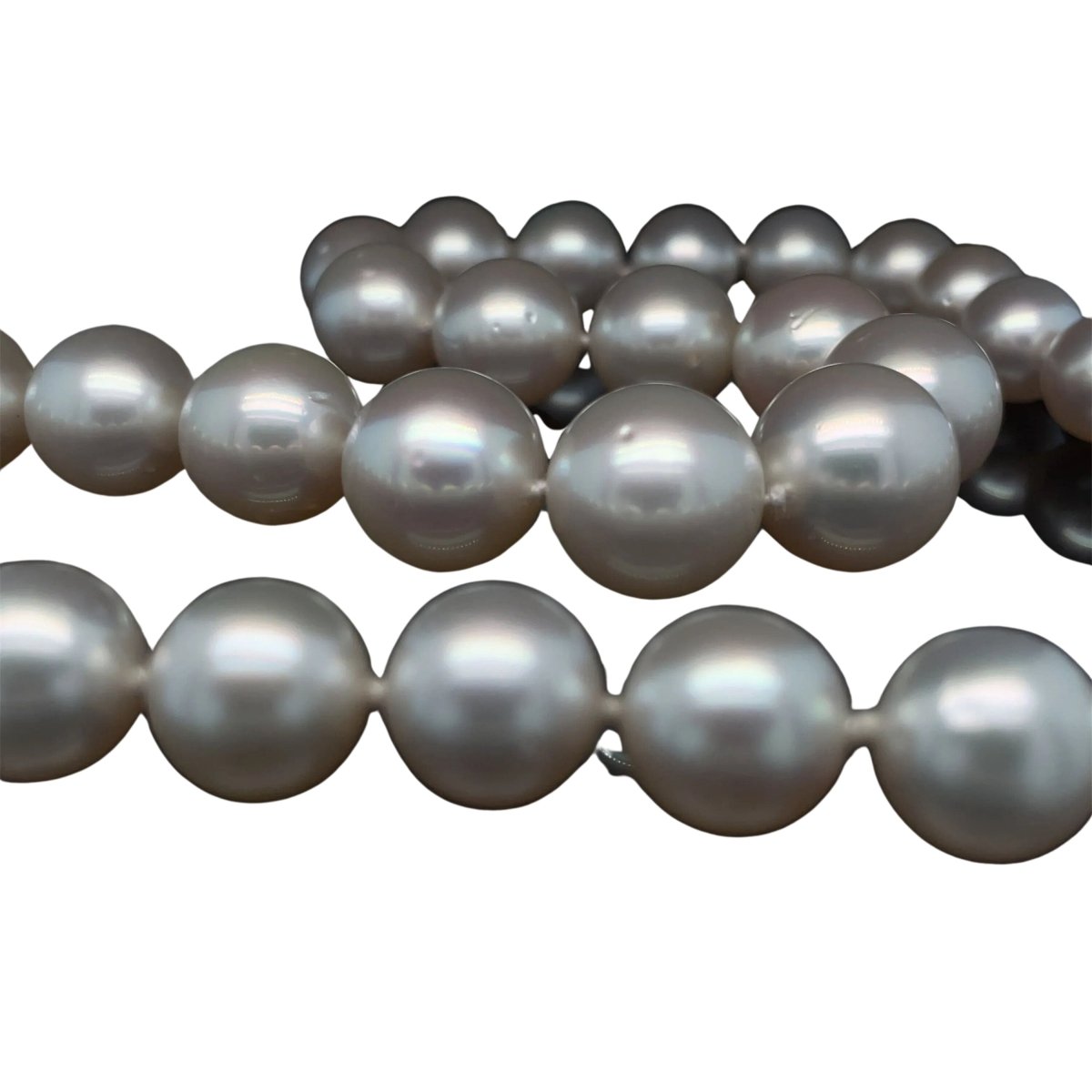 Collier de perles blanches d'Australie - Castafiore