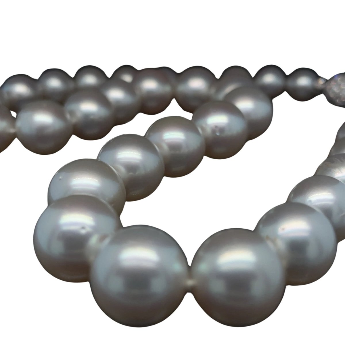 Collier de perles blanches d'Australie - Castafiore