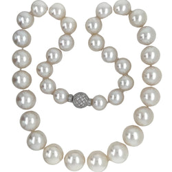Collier de perles blanches d'Australie - Castafiore