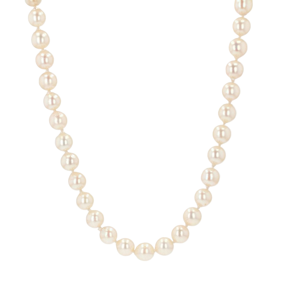 Collier de perles de culture baroque et son fermoir ancien - Castafiore