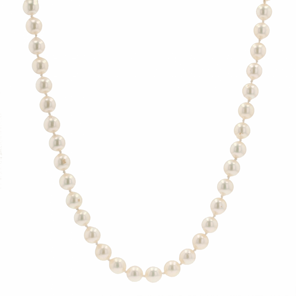 Collier de perles de culture fermoir rosace en or blanc et diamants rubis - Castafiore