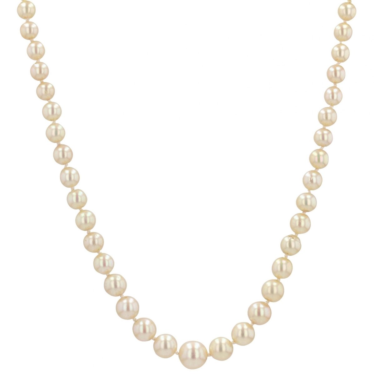 Collier de perles en or blanc - Castafiore