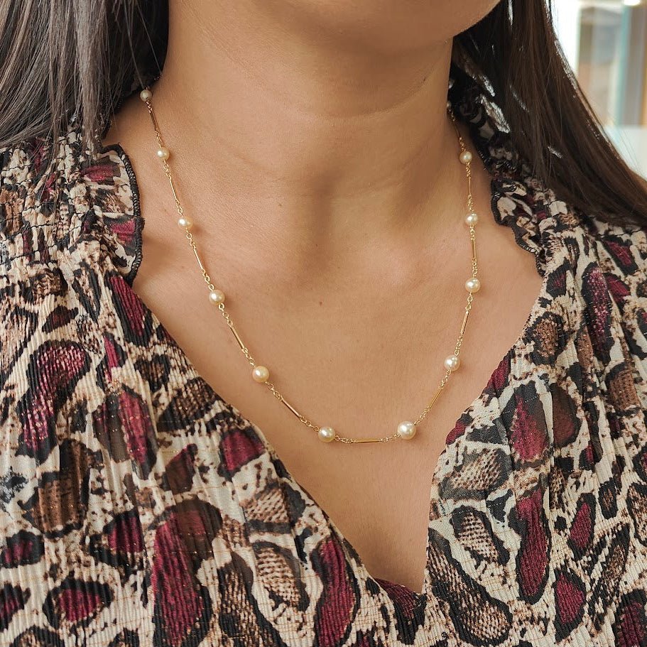 Collier de Perles en or jaune - Castafiore
