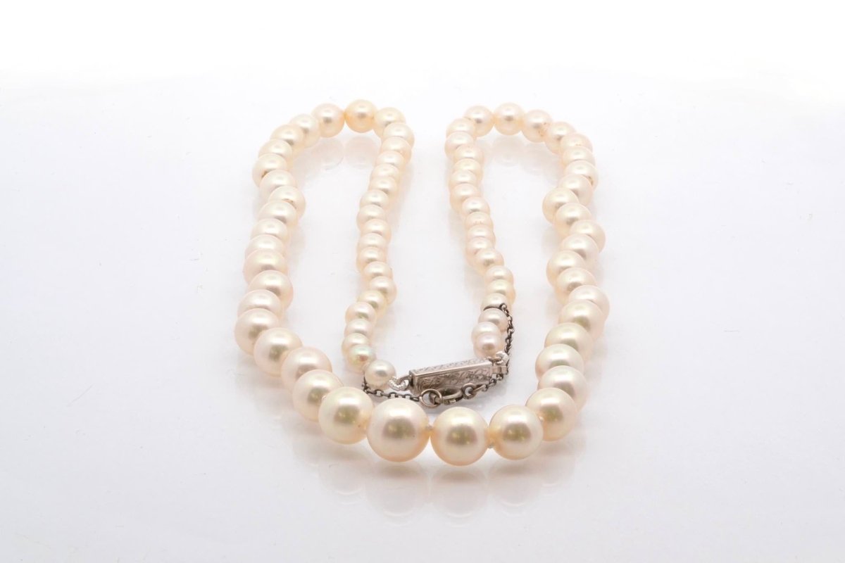 Collier de Perles en perle de culture et or blanc - Castafiore