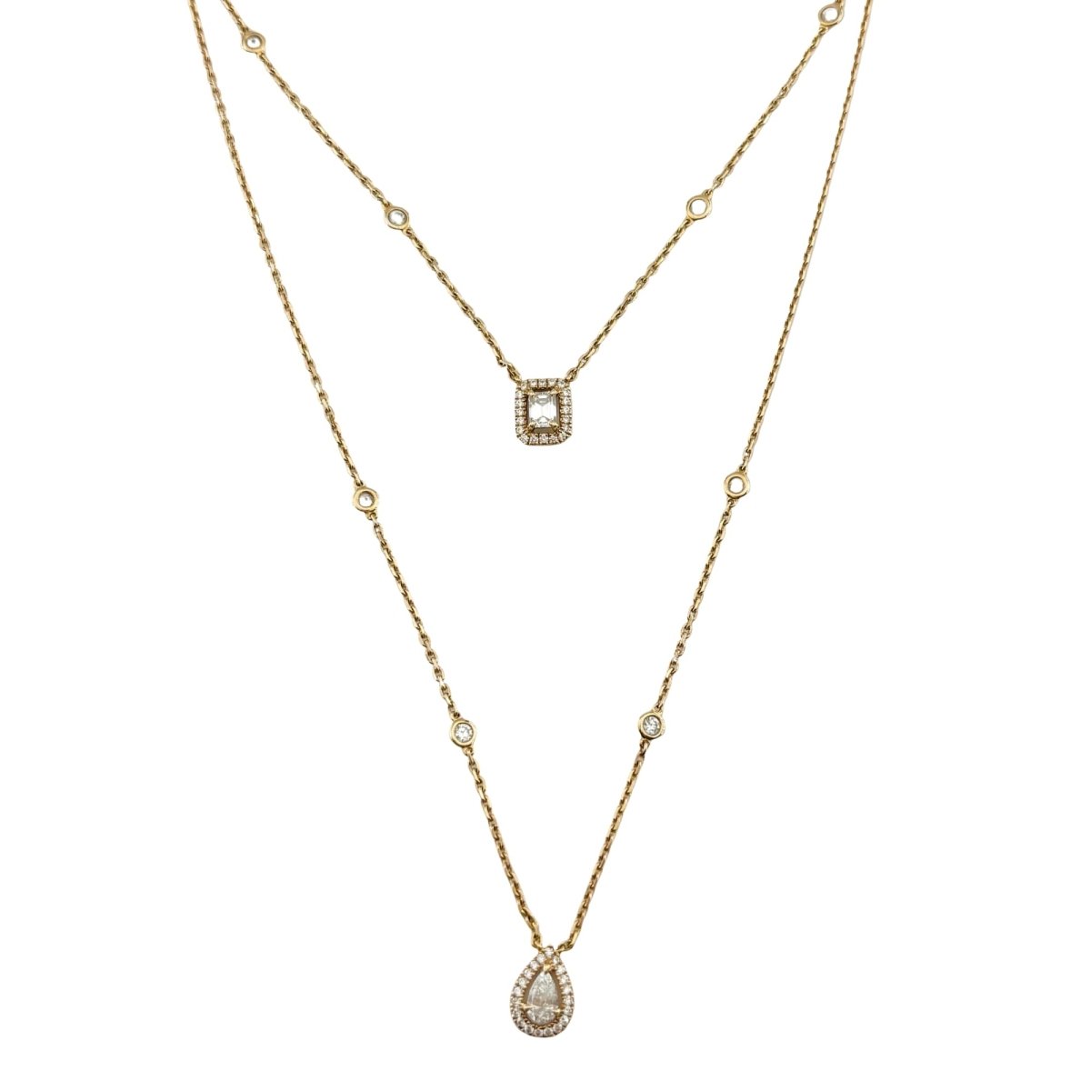 Collier Deux Rangs MESSIKA "My Twin" PM en or rose et diamants - Castafiore