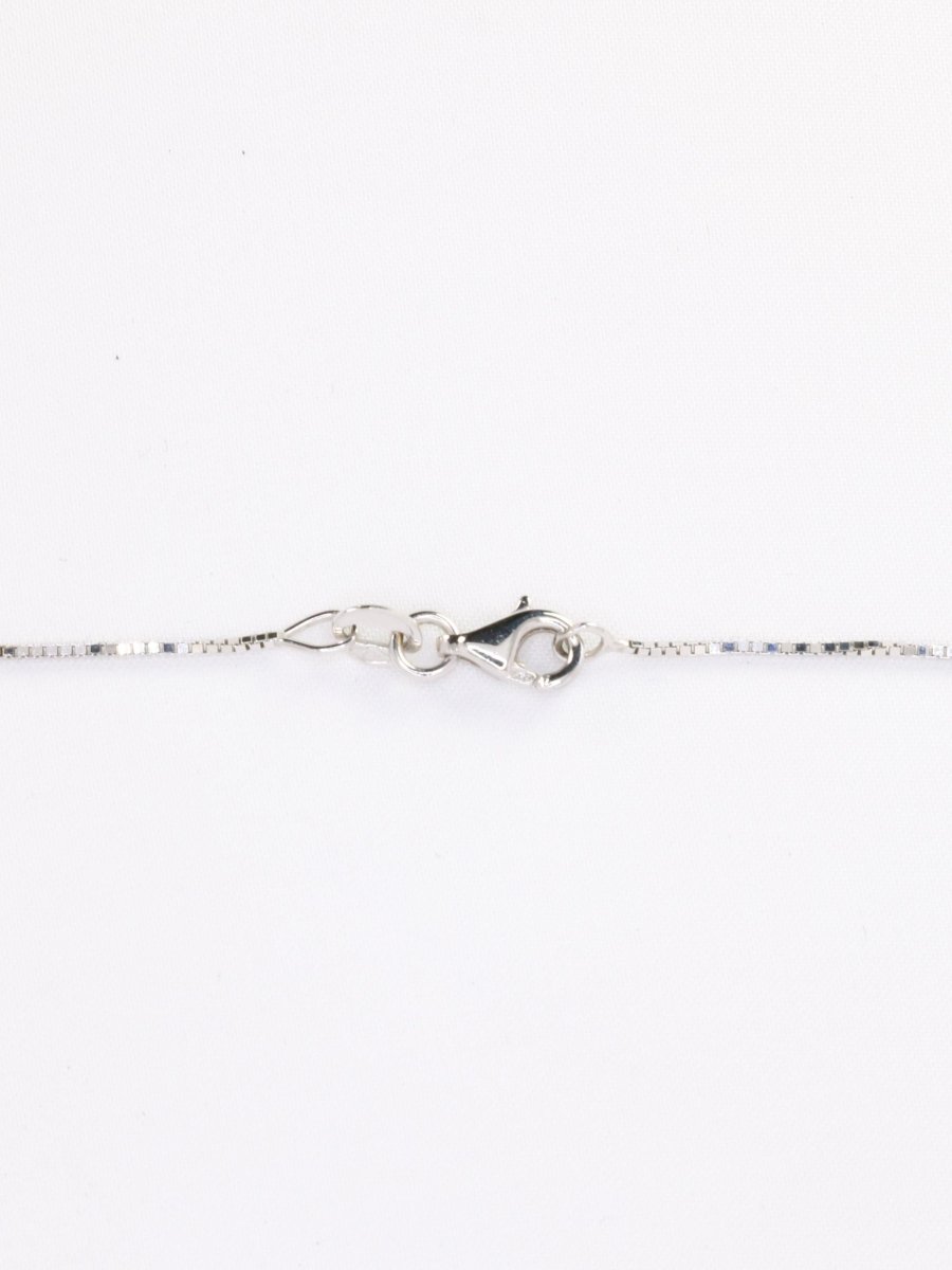 Collier diamant barrette verticale or blanc - Castafiore