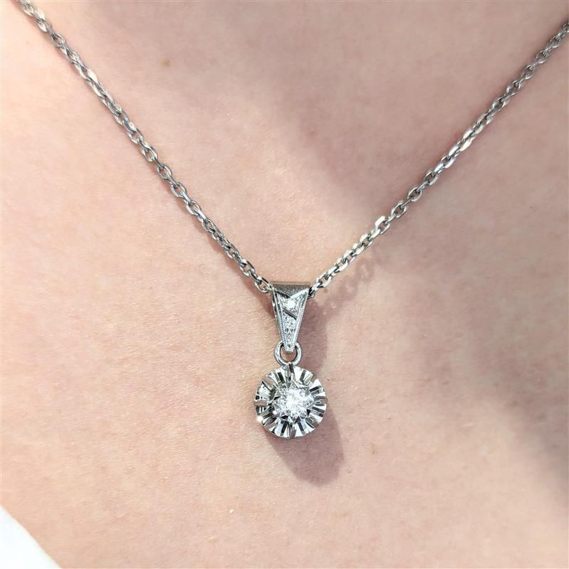 Collier Diamant en Or Blanc - Castafiore