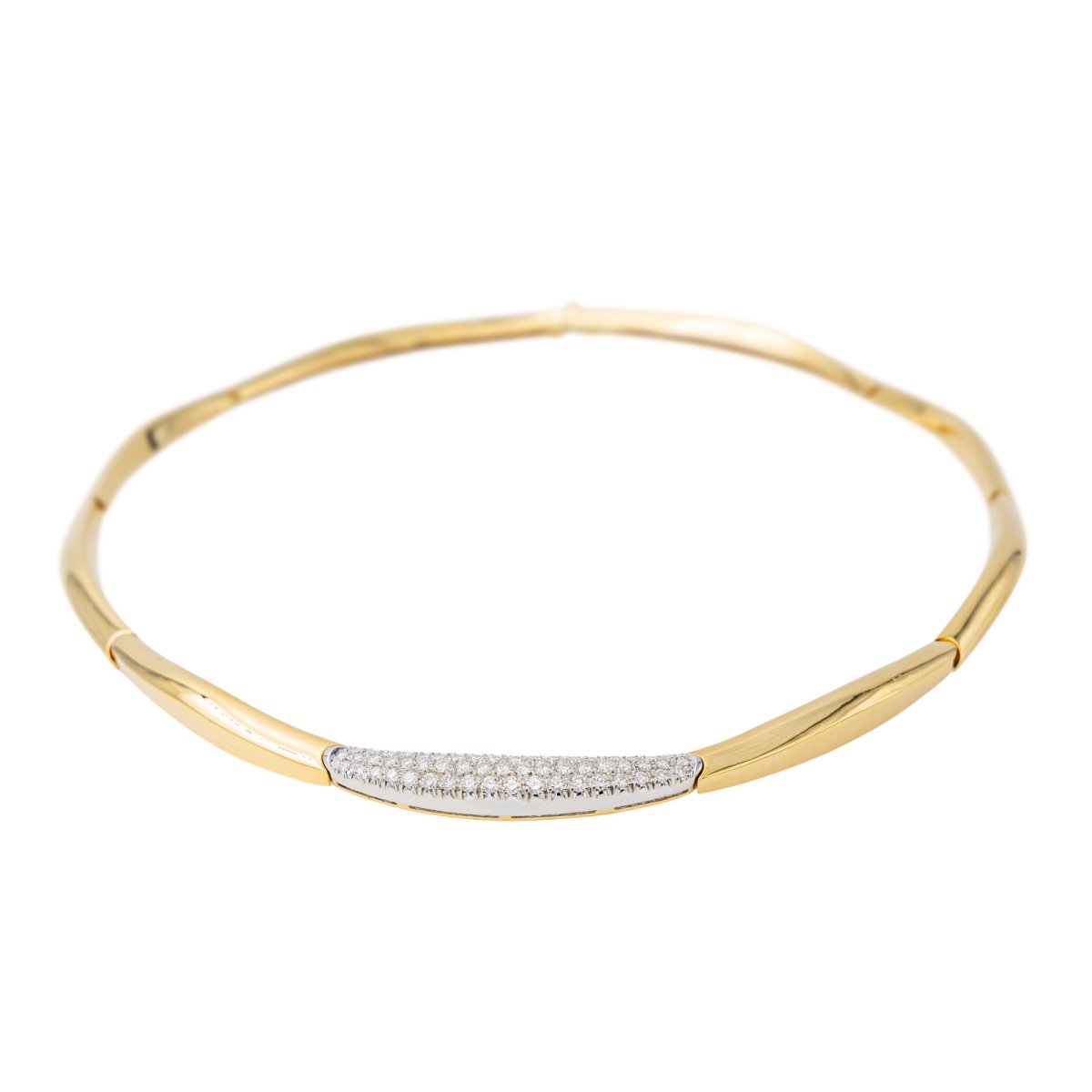 Collier Diamant en Or Jaune et Blanc 750 - Castafiore