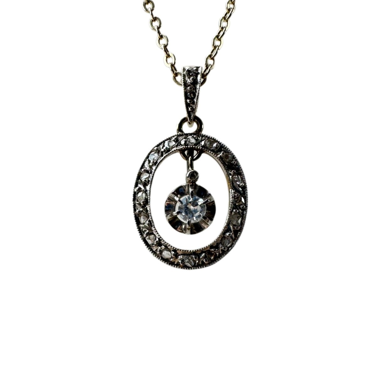 Collier diamant en pampille - Castafiore