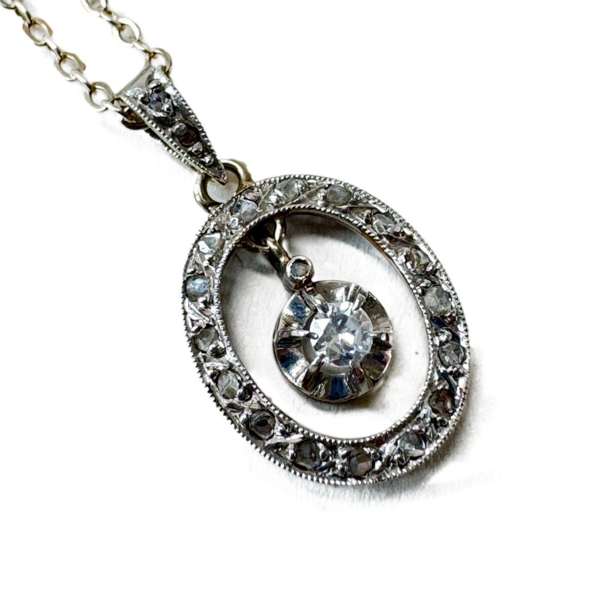 Collier diamant en pampille - Castafiore