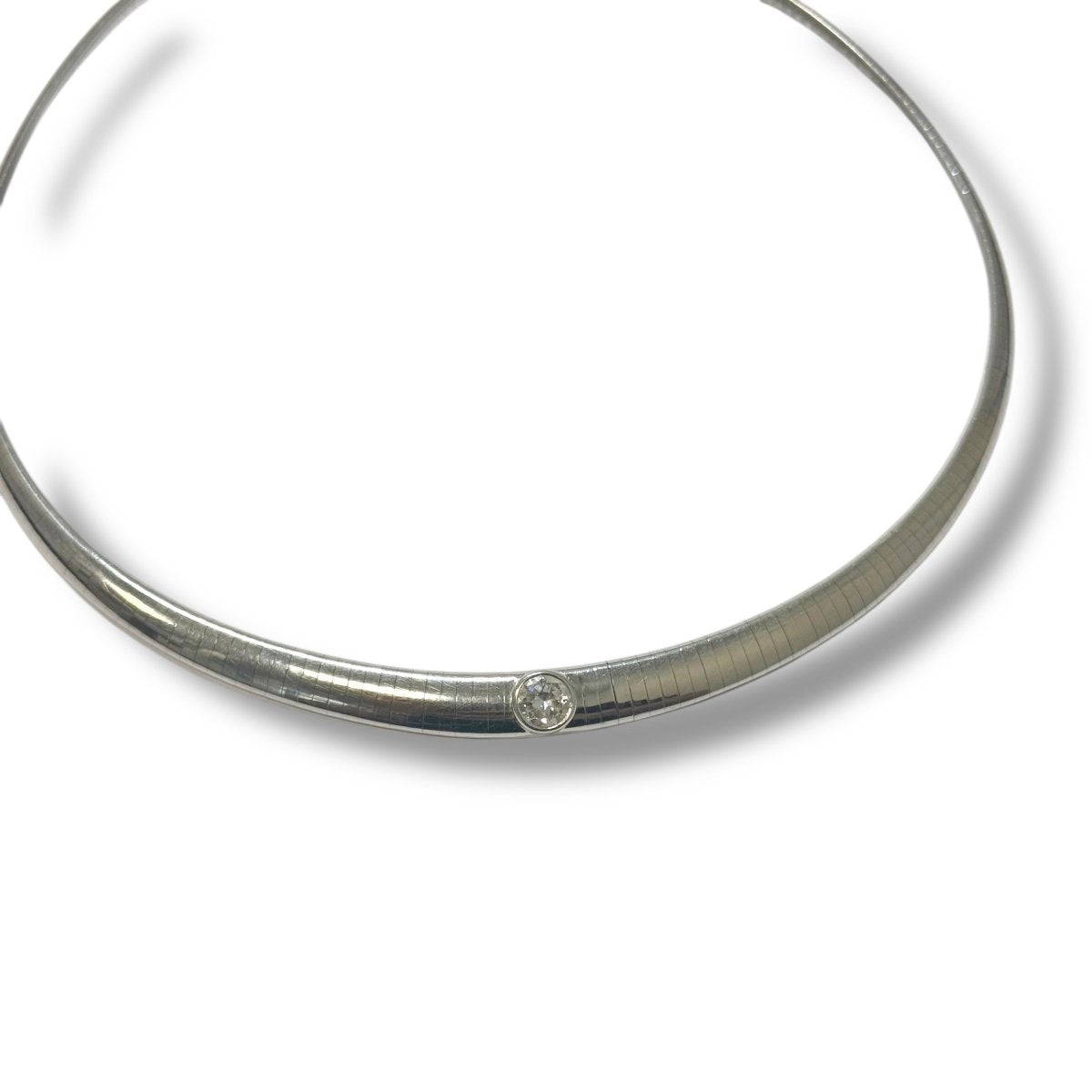Collier diamant maille Oméga - Castafiore
