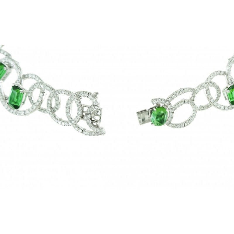 Collier diamants tourmalines - Castafiore