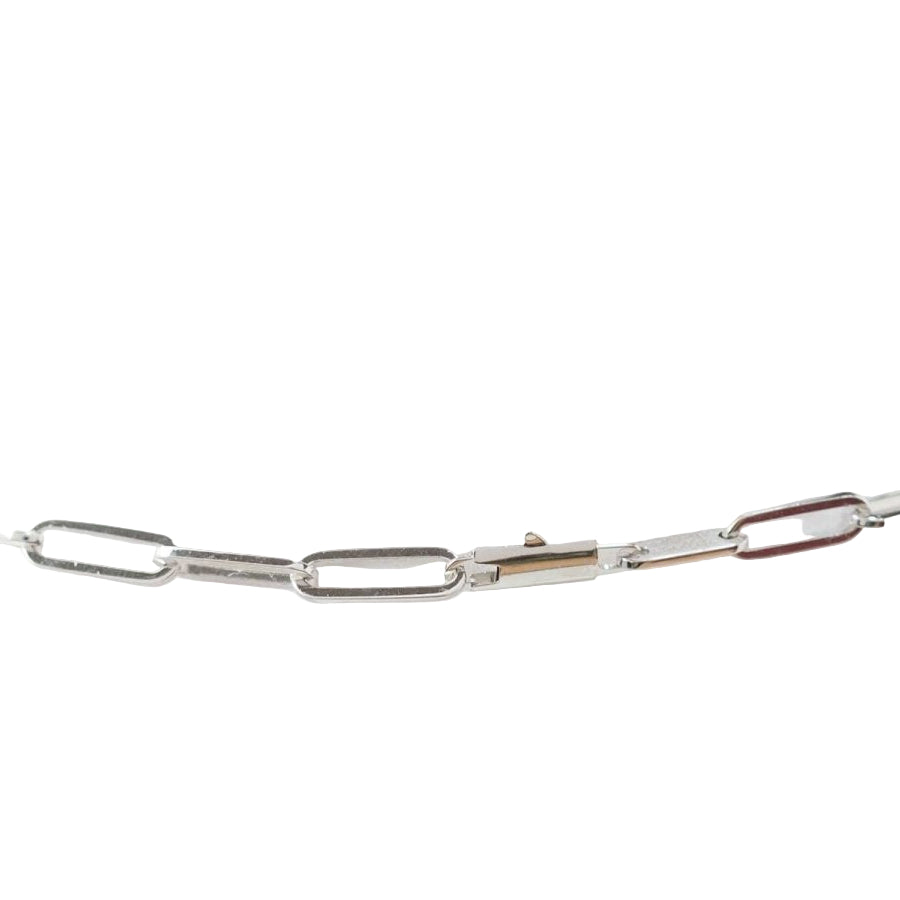 Collier Dinh Van Menottes R12 Or Blanc et Diamants - Castafiore